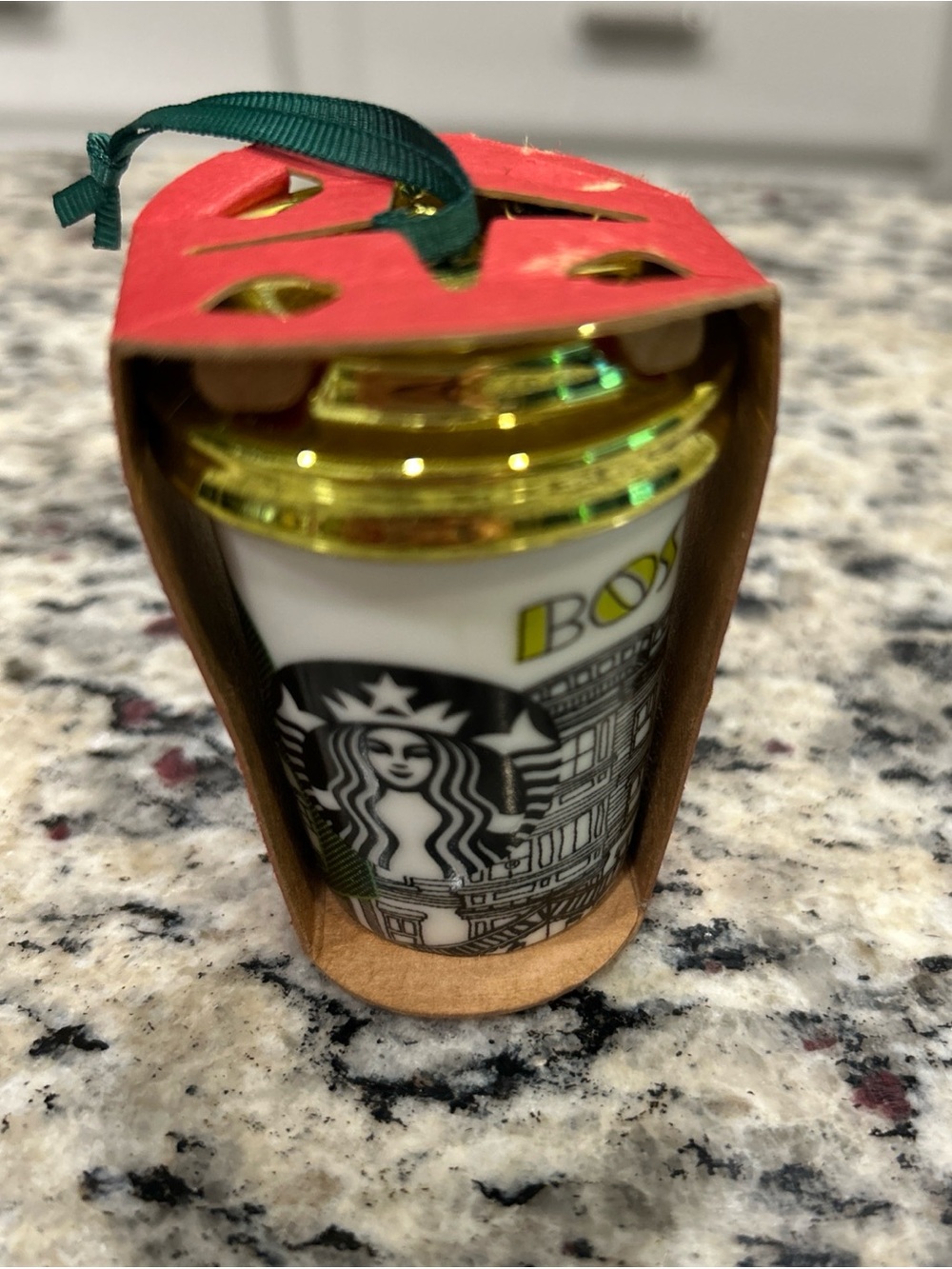 Starbucks Boston Massachusetts Old Town Siren Ceramic Ornament Coffee Cup 2015